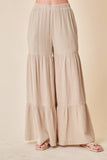 TIERED WIDE LEG PANTS