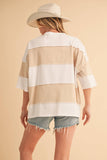 8417FN Polly Color Block Top