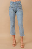 80186P-Rhinestone Denim Jeans