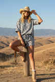 Polka Dot Relaxed Fit Heavy Scuba Top and Shorts Set