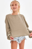 Open Back Thermal Knit Top