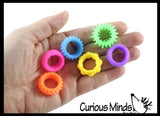 1 Silicone Textured Sensory Ring - Soft Silicone Fidget Ring