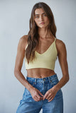 S1003 | Seamless Ribbed Triangle Chest Spaghetti Strap Brami