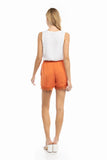 Lace Trim Tie Waist Shorts