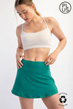 PLUS SIZE BUTTER SKORT