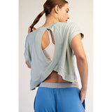 VISCOSE MODAL OPEN BACK TOP