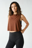 Pima Cotton Relaxed Side-Knot Tank