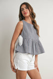 Sky Meadow Peplum Top - BMT7750
