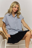 STRIPED SHORT SLEEVE BUTTON-DOWN - RET4255
