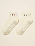 Cropped Crew Grip Sock - Mini Flower