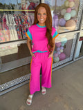 Trendy Pant Set-PINK