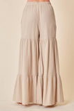 TIERED WIDE LEG PANTS
