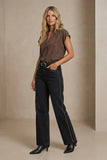 Soft Matte Drop Shoulder Blouse