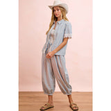 STRIPES BALLOON PANTS