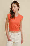 Women's Rib Neck Knit Sweater