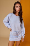 PX19073 Cozy Sweatshirt and Mini Skirt Set