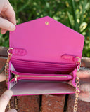 Carlington Clutch/Crossbody Hot PInk EC