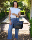Jayden Tote Black Patent SQ
