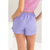 Mid Waist Nylon Shorts
