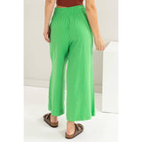 Linen High Waist Wide Leg Trousers