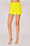 Elastic High Waisted Techno Crepe Skort 9