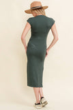 Side Slit Midi Dress