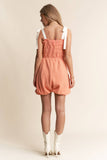 Mineral Wash Bubble Short Romper