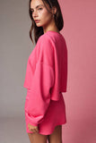 PX19073 Cozy Sweatshirt and Mini Skirt Set