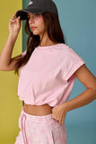 PT17889 Emma Loose Fit Bubble Hem Top