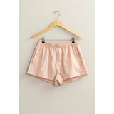 Mid Waist Nylon Shorts