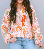 Stacey Abstract Blouse