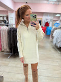 Cream Soft Sweater Dress