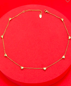 18K Gold Heart Necklace