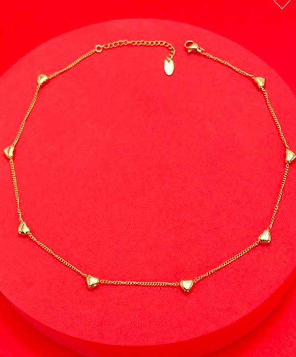 18K Gold Heart Necklace