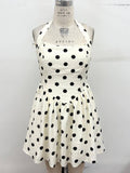 Polka Dot Halter Mini Dress