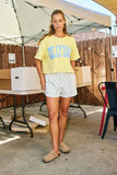 T1754K | 'DILLY DALLY' Graphic Jersey Boxy Crop Top
