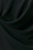 COWL NECK TOP WITH ATTACHED SCARF