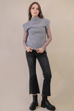 12W3391N-Soft Knit Sweater Vest Top