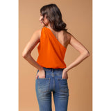 One Shoulder Knot Detail Top