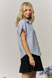 STRIPED SHORT SLEEVE BUTTON-DOWN - RET4255