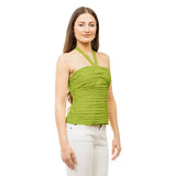 Shirred Halter Neck Top