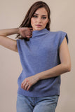12W3391N-Soft Knit Sweater Vest Top