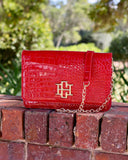 Bryn Clutch/Crossbody Red Patent EC