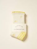 Mini Bow Petal Grip Sock [Butter], Pilates Socks