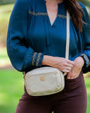 Sloane Studded Crossbody Gold Shimmer
