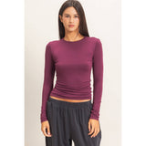 Crew Neck Long Sleeve Top