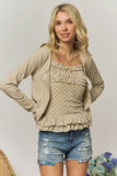 POLKA DOT RUFFLE CAMI & CARDIGAN - RET4276