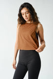 Pima Cotton Relaxed Side-Knot Tank
