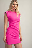 Ruched Fitted Mini Dress