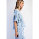MINERAL WASHED BOXY TOP